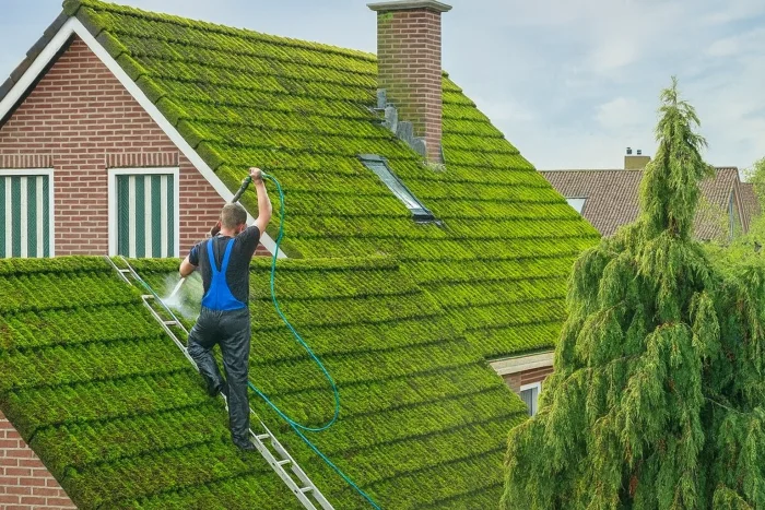 Limpieza de musgo en tejados en San Cristóbal de La Laguna 38205 y mantenimiento de canalones